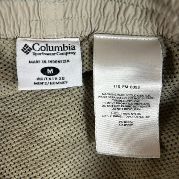 Columbia PFG Omni-Shade Convertible Pants Men's Medium Mesh Drawstring Hiking - Picture 6 of 16